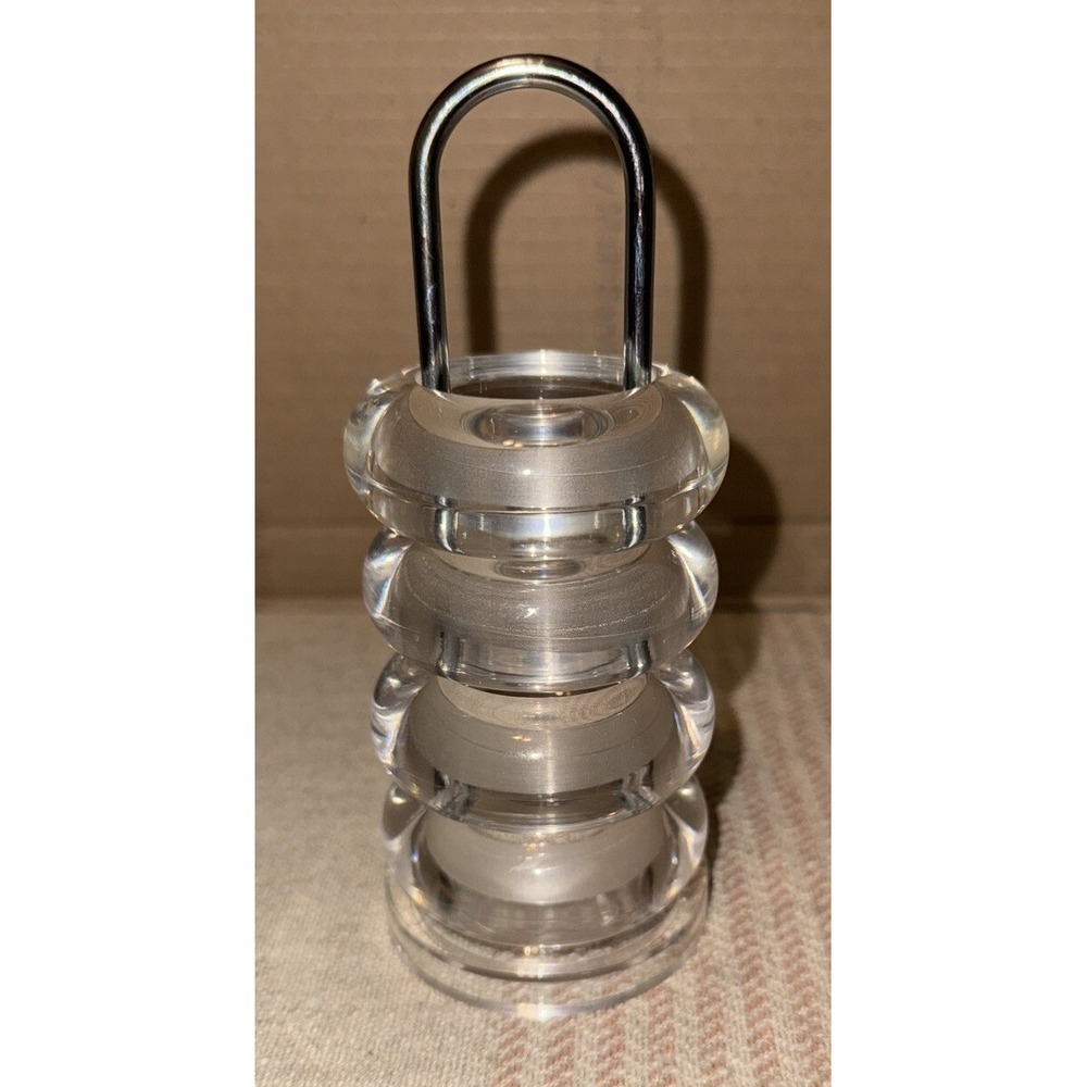 Cole And Masonβ Lucite Napkin Rings And Holder Vintage